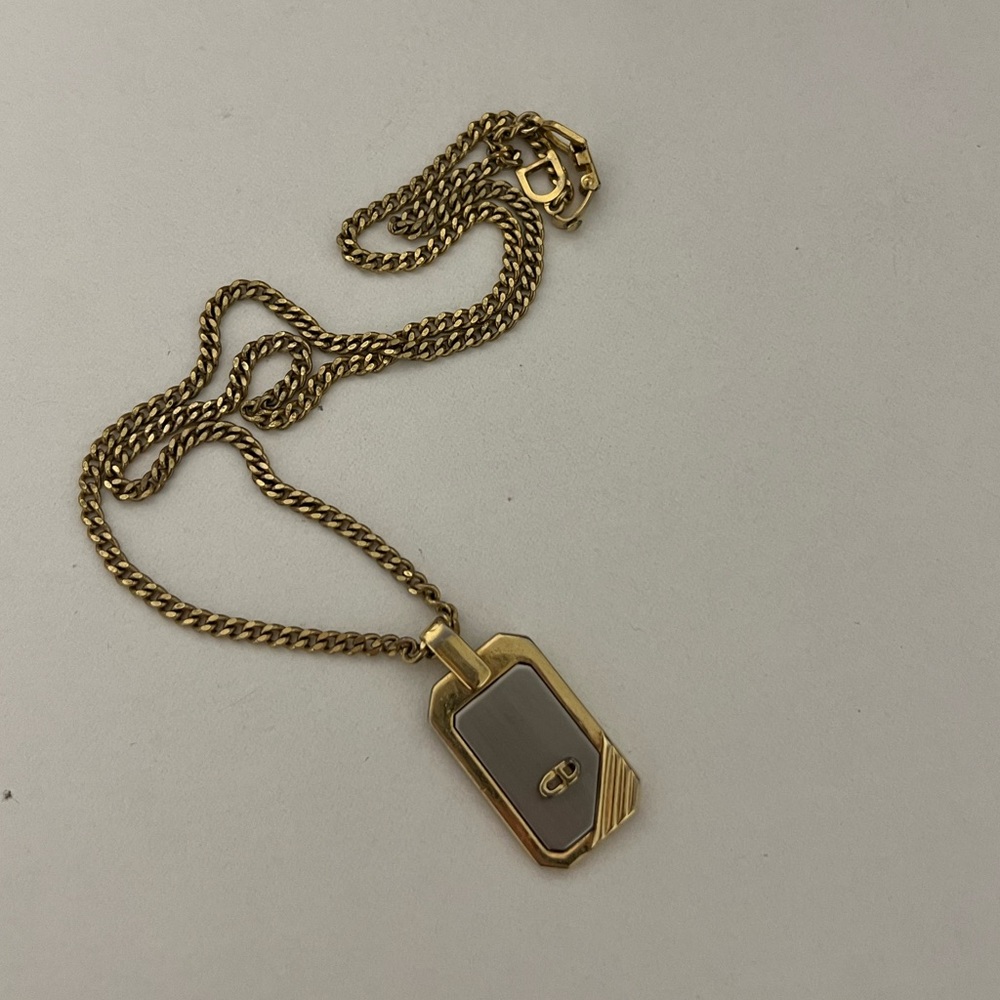 Vintage Dior Plate Necklace